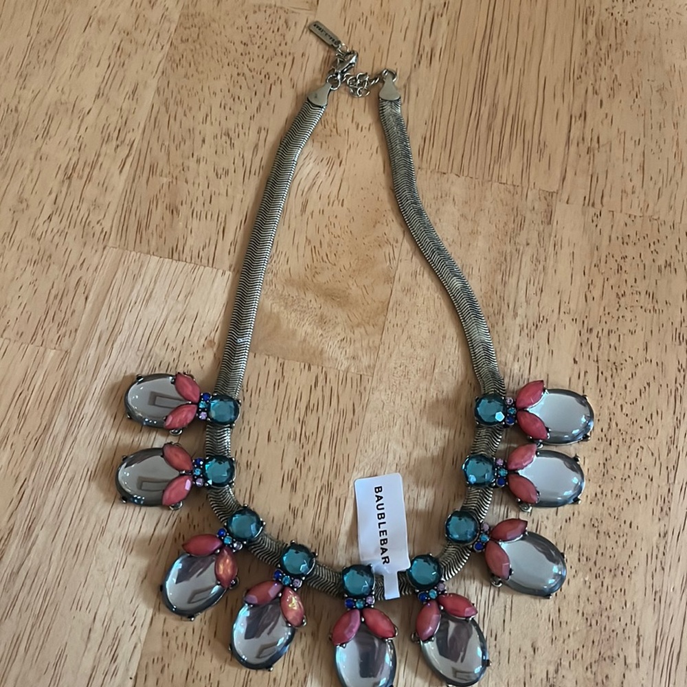 Baublebar beautiful stone necklace NWT